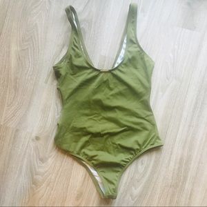 NWOT Mint Swim Olive Green One Piece